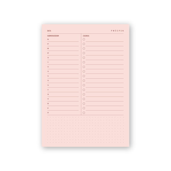 Notes dzienny PINK A5