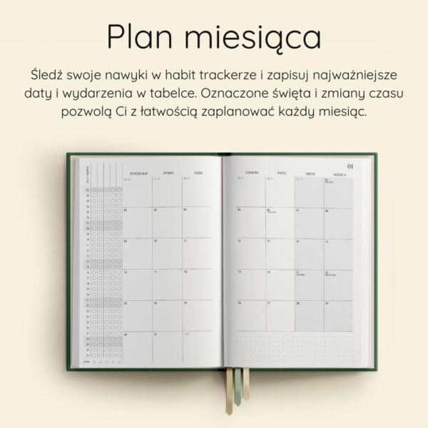 TUYO kalendarz 2023 dzienny plan miesiąca